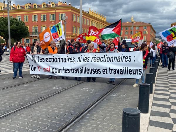 Manifestation du 1er mai 2024 à Nice.